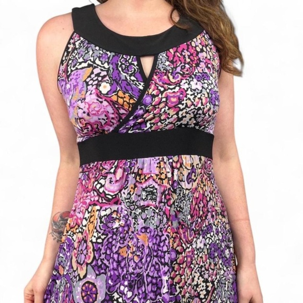 Susan Lawrence Women's Floral Maxi Dress L Fairy Boho Festival Y2K - Picture 1 of 8